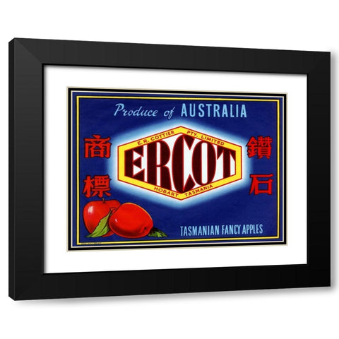 Ercot Black Modern Wood Framed Art Print with Double Matting by Retrolabel