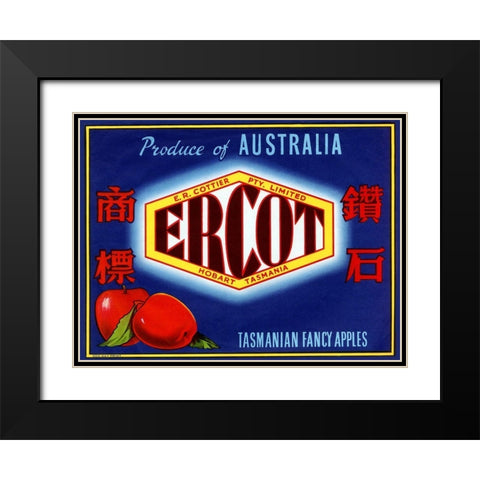 Ercot Black Modern Wood Framed Art Print with Double Matting by Retrolabel