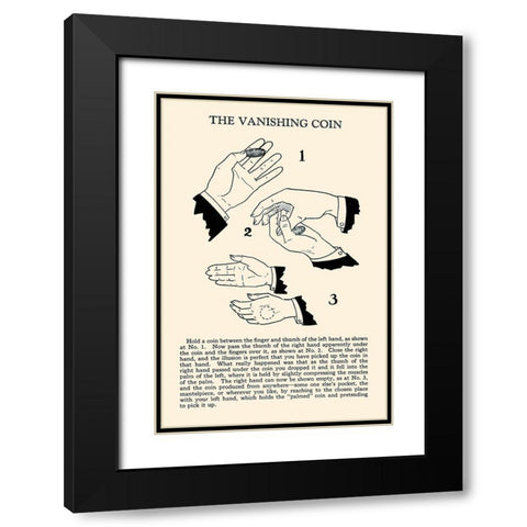 The Vanishing Coin Black Modern Wood Framed Art Print with Double Matting by Retromagic