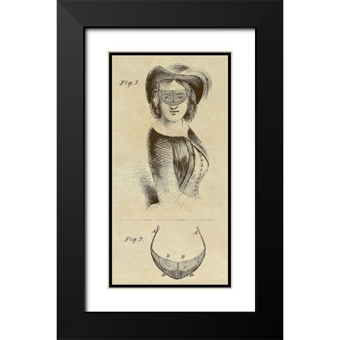 Victorian Sun Shade Black Modern Wood Framed Art Print with Double Matting by Inventions