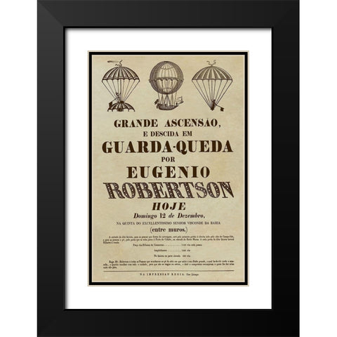 Grande Ascensao Black Modern Wood Framed Art Print with Double Matting by Inventions