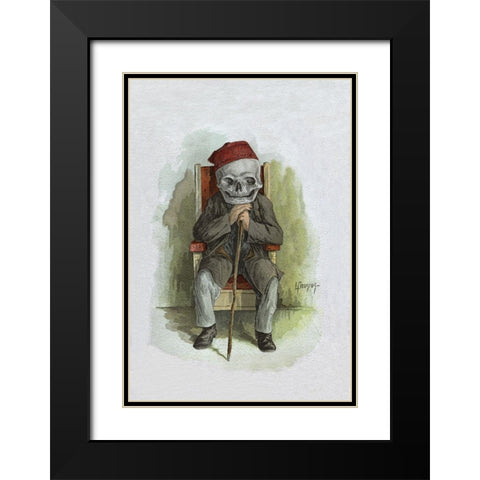 Death Poses for a Photo Black Modern Wood Framed Art Print with Double Matting by Frusius
