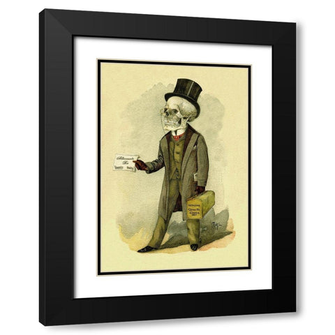 Death Fills a Prescription Black Modern Wood Framed Art Print with Double Matting by Frusius