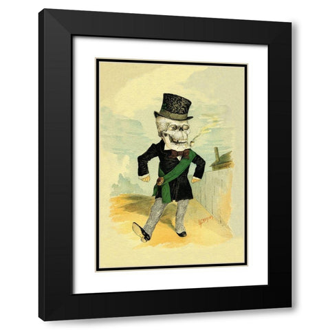 Death on the Fourth Black Modern Wood Framed Art Print with Double Matting by Frusius