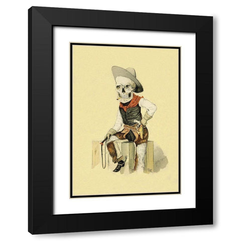 Death Finds No Fault Black Modern Wood Framed Art Print with Double Matting by Frusius