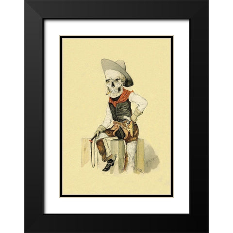 Death Finds No Fault Black Modern Wood Framed Art Print with Double Matting by Frusius