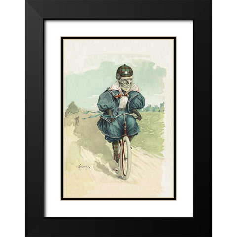 Death Saves on Bus Fare Black Modern Wood Framed Art Print with Double Matting by Frusius