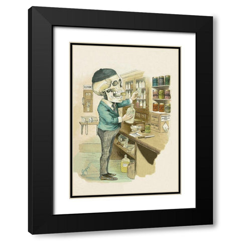 Death by Chemicals Black Modern Wood Framed Art Print with Double Matting by Frusius