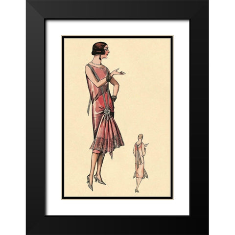 Simply Smashing Black Modern Wood Framed Art Print with Double Matting by Vintage Fashion