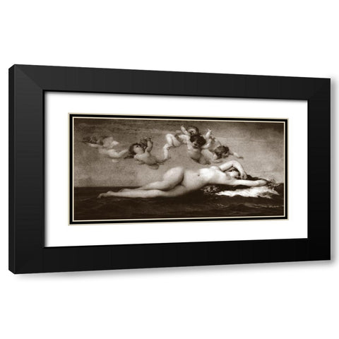 The Dream Black Modern Wood Framed Art Print with Double Matting by Vintage Nudes