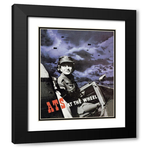 ATS at the Wheel Black Modern Wood Framed Art Print with Double Matting by Pick, Beverly