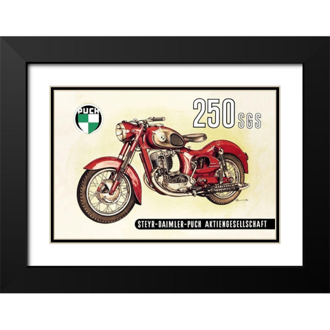 UC 250 SGS with Cutaway View Black Modern Wood Framed Art Print with Double Matting by Unknown