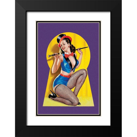 Whisper Magazine: Keyhole Dancer Black Modern Wood Framed Art Print with Double Matting by Driben, Peter