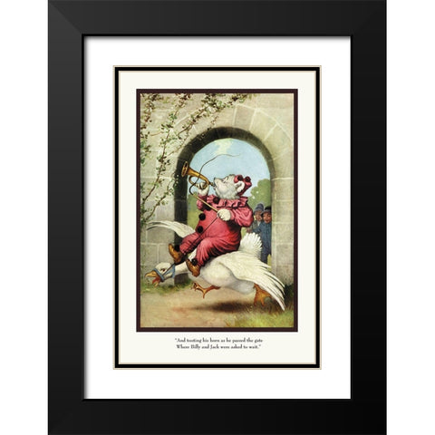 Teddy Roosevelts Bears: Teddy G Tooting His Horn Black Modern Wood Framed Art Print with Double Matting by Culver, R.K.