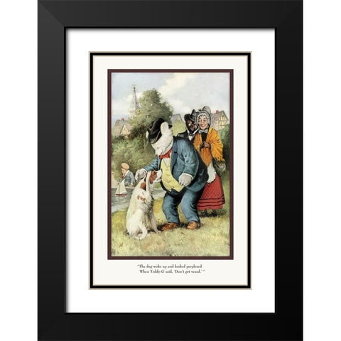 Teddy Roosevelts Bears: Dont Get Vexed Black Modern Wood Framed Art Print with Double Matting by Culver, R.K.