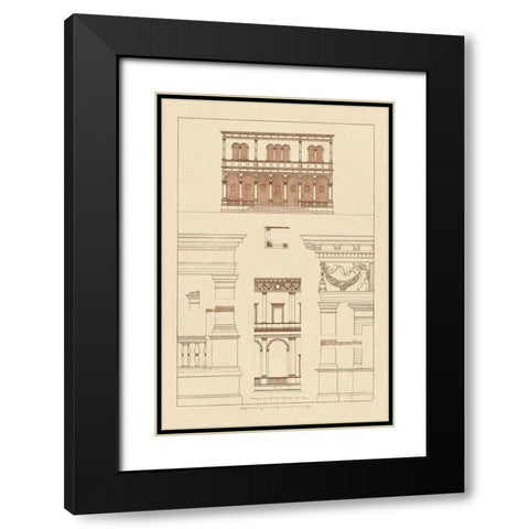 Palazzo del Consiglio at Padua, Villa Farnesia Black Modern Wood Framed Art Print with Double Matting by Buhlmann, J.