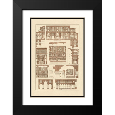 Barrel Vaults of the Renaissance Black Modern Wood Framed Art Print with Double Matting by Buhlmann, J.