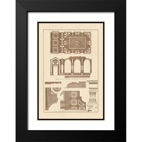 Covered Ceiling, Hotel de Villa Black Modern Wood Framed Art Print with Double Matting by Buhlmann, J.