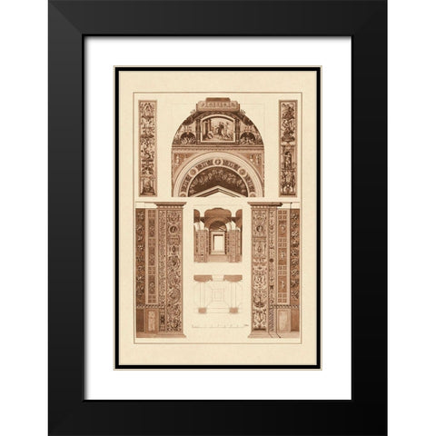 Decoration of the Second Corridor of the Loggie in the Vatican Black Modern Wood Framed Art Print with Double Matting by Buhlmann, J.