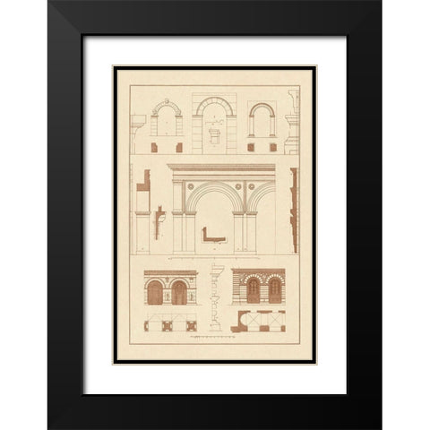 Gateways, Arches and Arcades Black Modern Wood Framed Art Print with Double Matting by Buhlmann, J.