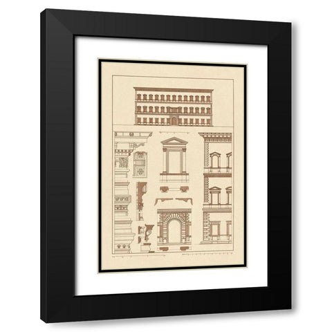 Palazzo Vendramin - Calergi at Venice Black Modern Wood Framed Art Print with Double Matting by Buhlmann, J.