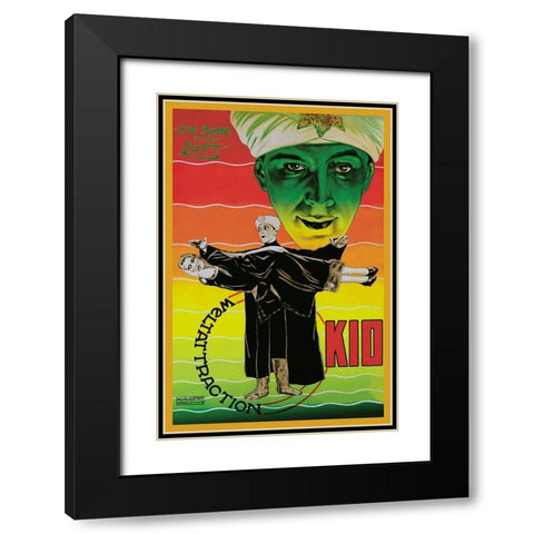 Magicians: Dame in der Luft: Weltattraction Kio Black Modern Wood Framed Art Print with Double Matting by Unknown