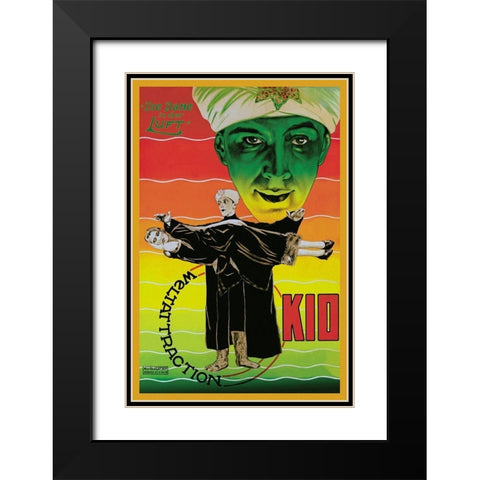 Magicians: Dame in der Luft: Weltattraction Kio Black Modern Wood Framed Art Print with Double Matting by Unknown