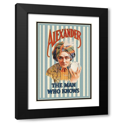 Magicians: Alexander, The Man Who Knows Black Modern Wood Framed Art Print with Double Matting by Brothers, Moody