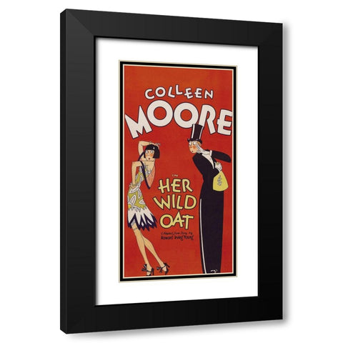 Vintage Film Posters: Her Wild Oat Black Modern Wood Framed Art Print with Double Matting by Unknown