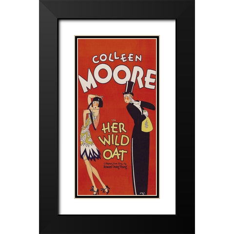 Vintage Film Posters: Her Wild Oat Black Modern Wood Framed Art Print with Double Matting by Unknown