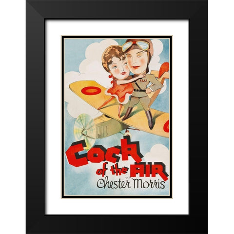 Vintage Film Posters: Cock of the Air Black Modern Wood Framed Art Print with Double Matting by Unknown