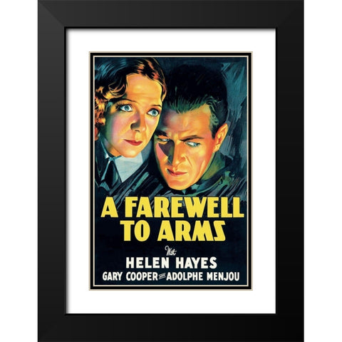 Vintage Film Posters: Farewell to Arms Black Modern Wood Framed Art Print with Double Matting by Unknown