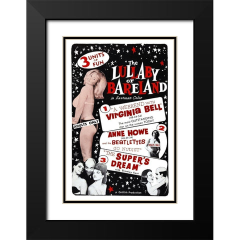 Vintage Vices: Lullaby of Bareland Black Modern Wood Framed Art Print with Double Matting by Vintage Vices