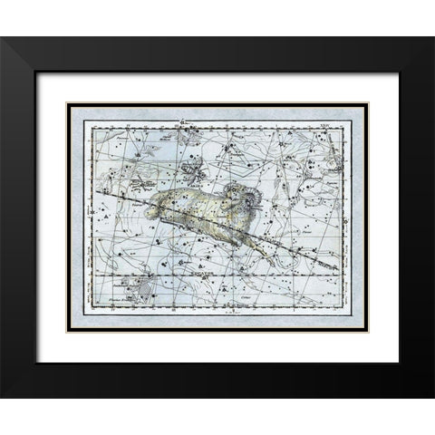 Maps of the Heavens: Aries the Ram Black Modern Wood Framed Art Print with Double Matting by Jamieson, Alexander