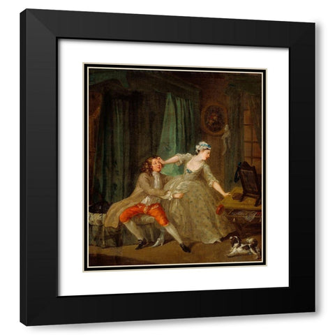 Before Black Modern Wood Framed Art Print with Double Matting by Hogarth, William