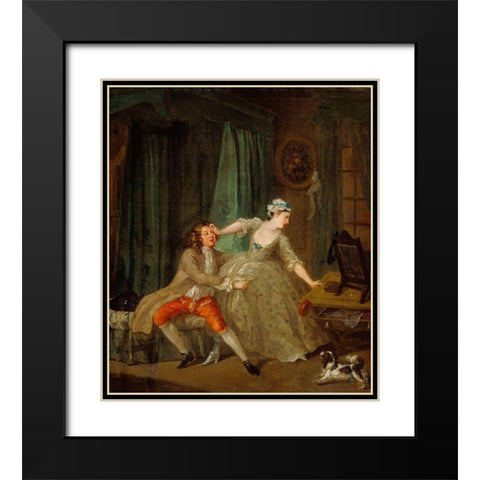 Before Black Modern Wood Framed Art Print with Double Matting by Hogarth, William