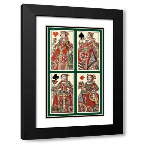 Queens (Bauern Hochzeit Deck) Black Modern Wood Framed Art Print with Double Matting by Gobl, Andreas Benedictus