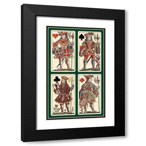 Knaves (Bauern Hochzeit Deck) Black Modern Wood Framed Art Print with Double Matting by Gobl, Andreas Benedictus