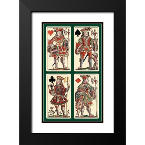 Knaves (Bauern Hochzeit Deck) Black Modern Wood Framed Art Print with Double Matting by Gobl, Andreas Benedictus