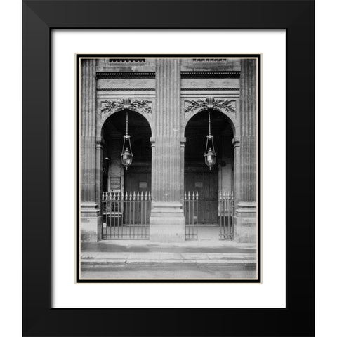 Paris, 1904-1905 - Palais-Royal Black Modern Wood Framed Art Print with Double Matting by Atget, Eugene
