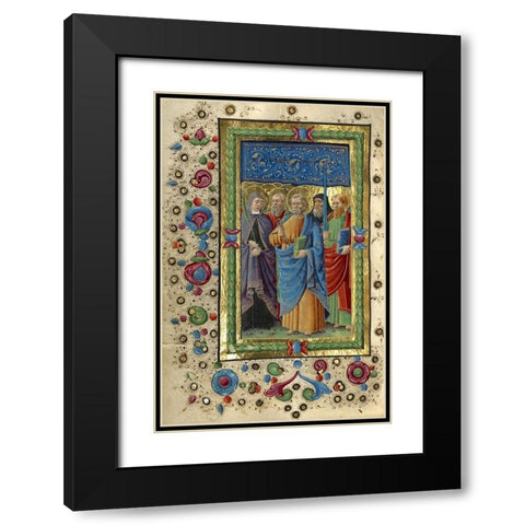 All Saints Black Modern Wood Framed Art Print with Double Matting by Giraldi, Guglielmo