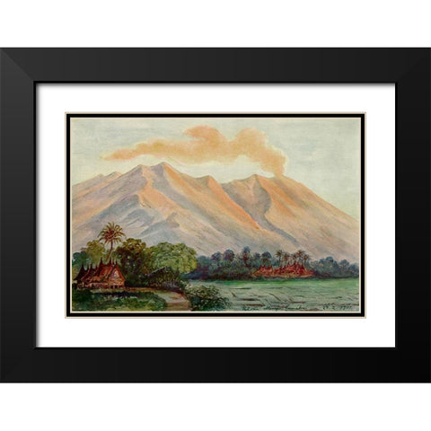 Riesen-Myrte von Ceylon Urwald von Horton-Plains Black Modern Wood Framed Art Print with Double Matting by Haeckel, Ernst