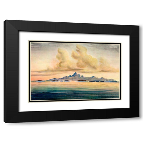 Lingga-Inseln Im Meer von Insulinde, unter dem Ã„quator Black Modern Wood Framed Art Print with Double Matting by Haeckel, Ernst