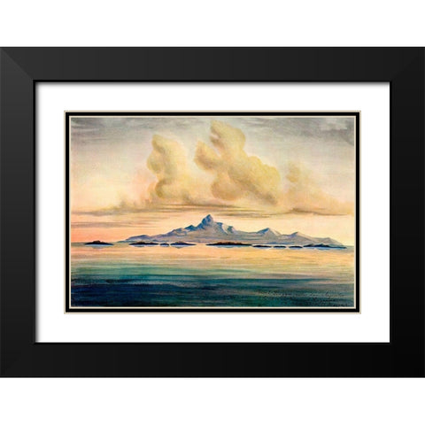 Lingga-Inseln Im Meer von Insulinde, unter dem Ã„quator Black Modern Wood Framed Art Print with Double Matting by Haeckel, Ernst