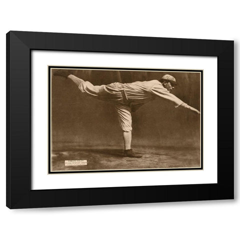 Edward Walsh, Chicago American League, 1880 Black Modern Wood Framed Art Print with Double Matting by Leopold Morse Goulston Baseball Collection