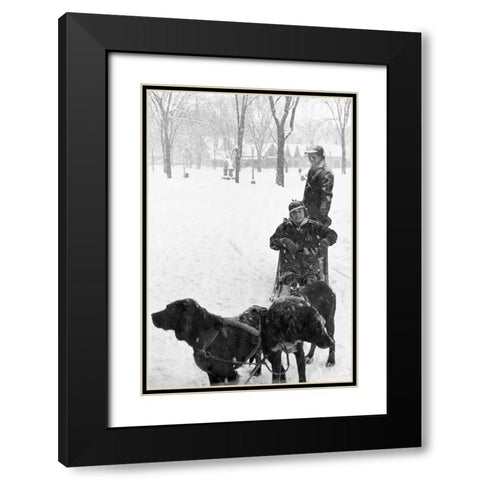 Snow Carnival, New Hampshire, Lancaster, 1936 Black Modern Wood Framed Art Print with Double Matting by Rothstein, Arthur