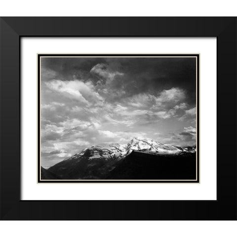 Heavens Peak, Glacier National Park, Montana - National Parks and Monuments, 1941 Black Modern Wood Framed Art Print with Double Matting by Adams, Ansel