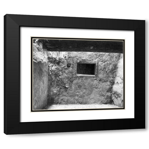 Interior at Ruin, Cliff Palace, Mesa Verde National Park, Colorado, 1941 Black Modern Wood Framed Art Print with Double Matting by Adams, Ansel