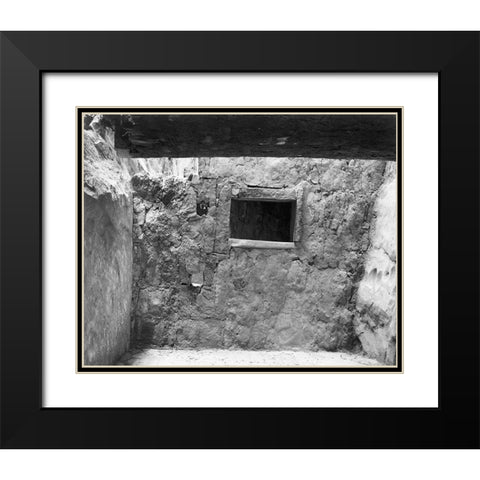 Interior at Ruin, Cliff Palace, Mesa Verde National Park, Colorado, 1941 Black Modern Wood Framed Art Print with Double Matting by Adams, Ansel