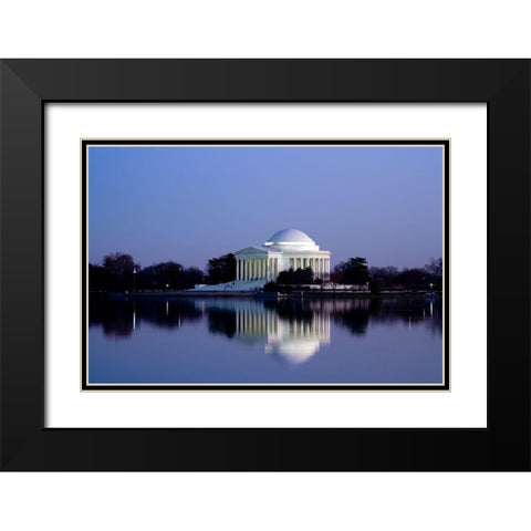 Jefferson Memorial, Washington, D.C. Number 2 Black Modern Wood Framed Art Print with Double Matting by Highmith, Carol